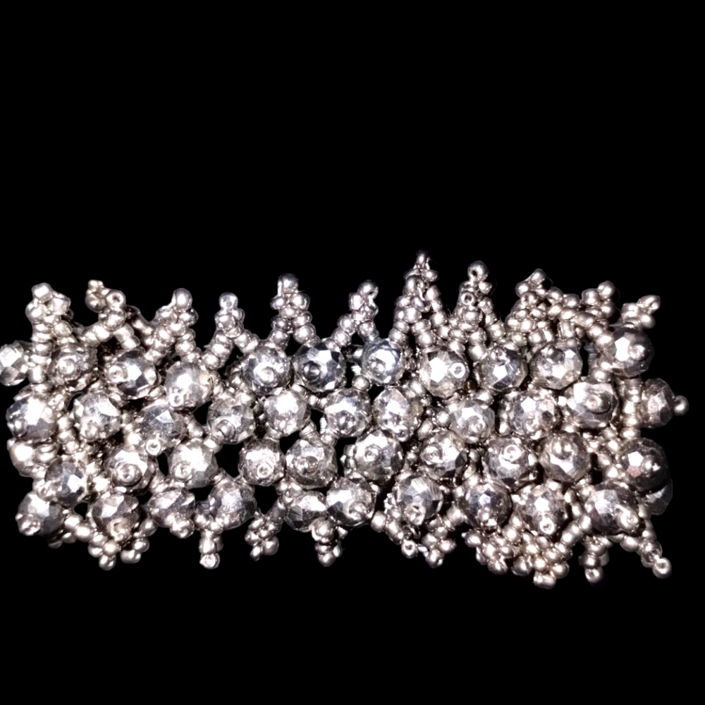 Beautiful silver and rhinestone vintage bracelet